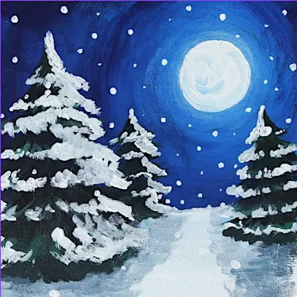 Christmas Paint and Sip Night