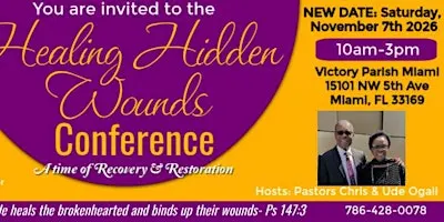 Healing Hidden Wounds Conference- A time of Recovery & Restoration