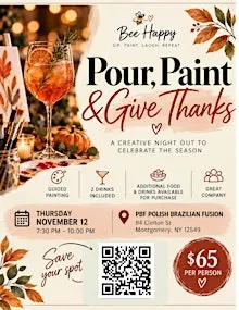 Pour, Paint & Give Thanks (Sip and Paint)