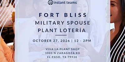 Fort Bliss MilSpouse Plant Loteria