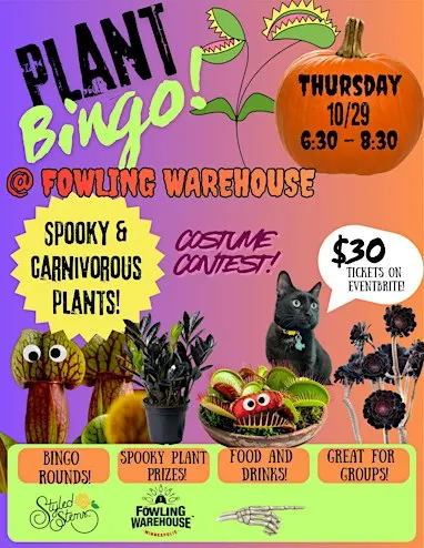 Plant Bingo: SPOOKY EDITION