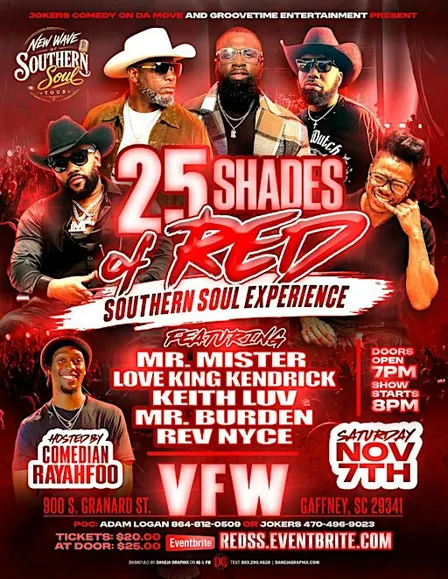 25 SHADES OF RED / SOUTHERN SOUL EXPERIENCE