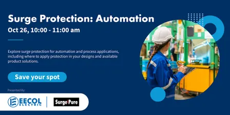 Surge Protection for Automation with EECOL Electric & Surgepure