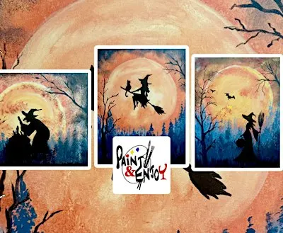“Witches Under the Moon“ Paint and Enjoy at Franklin Street Social