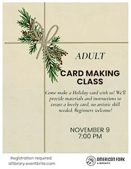 Adult Card Making Class