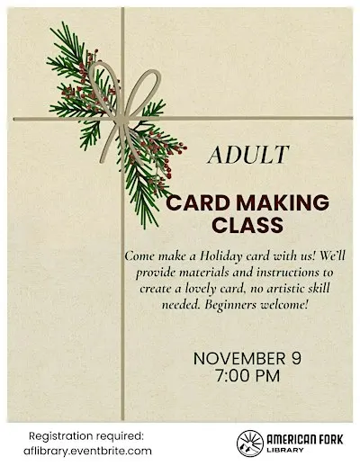 Adult Card Making Class