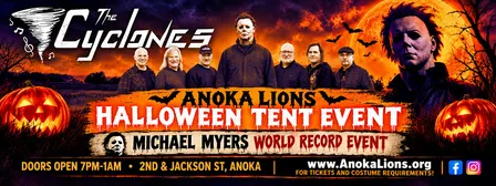 2026 CYCLONES & Michael Myers Record at Anoka Lions Halloween Tent Event!
