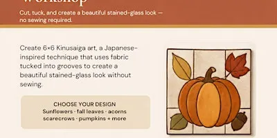 Fall Kinusaiga Workshop at The Teller Room 1925 Alton IL.