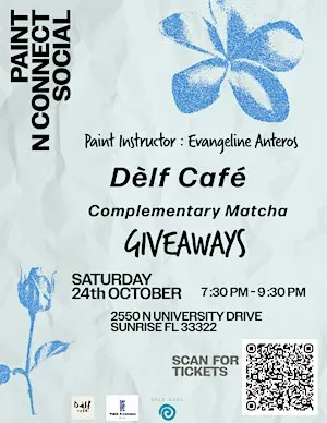 PAINT N CONNECT AT DÈLF CAFÉ
