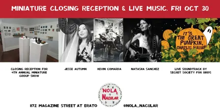 Group Miniature Show Closing Reception + live music