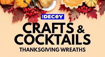 Crafts & Cocktails: Thanksgiving Wreath