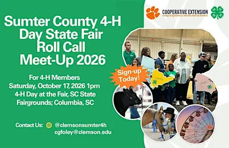 Sumter County 4-H State Fair Roll Call Meet-Up 2026