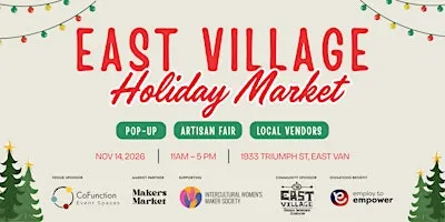 East Village Holiday Market - Free entry
