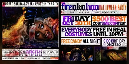 FREAKABOO COSTUME PARTY AT BAMBOO