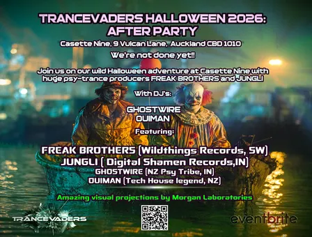 Trancevaders Halloween boat AFTER PARTY