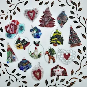 Lil Chips Fused Glass Ornaments