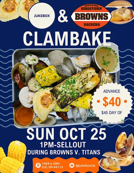 Jukebox + Hingetown Browns Backers Clambake