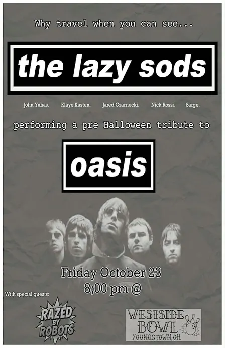 The Lazy Sods performing Oasis/Razed By Robots