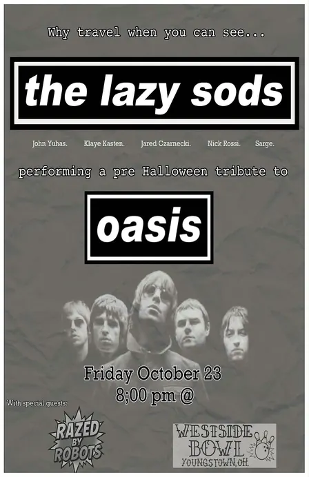 The Lazy Sods performing Oasis/Razed By Robots