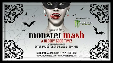 Krewe of Boo! presents MONSTER MASH 2026 (Official Parade After-Party)