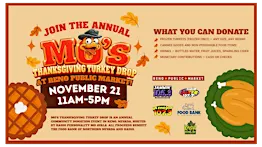 MO’s Annual Thanksgiving Turkey Drop Returns to Reno Public Market