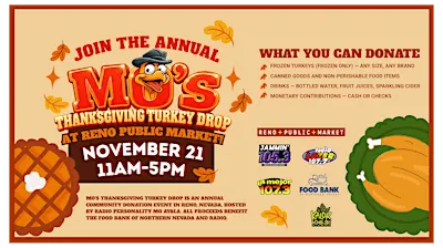 MO’s Annual Thanksgiving Turkey Drop Returns to Reno Public Market