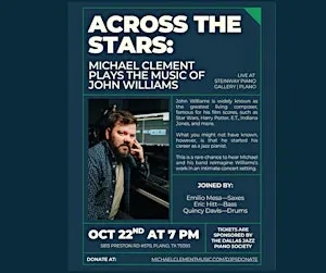 Dallas Jazz Piano Society Presents The Music of John Williams