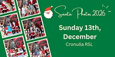 2026 SANTA PHOTOS - CRONULLA RSL (December 13th)