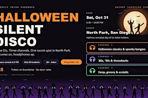 Halloween Silent Disco: Secret Location Pop-Up · North Park, San Diego
