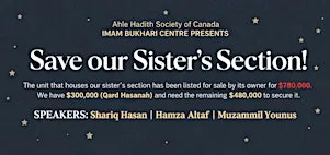 Save Our Sister's Section! – Fundraising Dinner