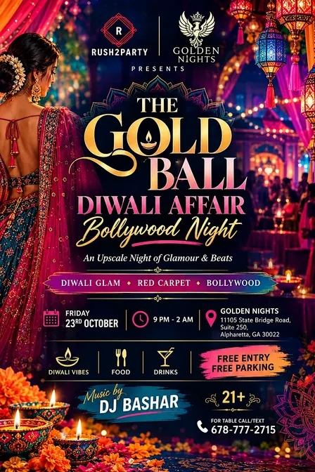 THE GOLD BALL  DIWALI AFFAIR • BOLLYWOOD NIGHT