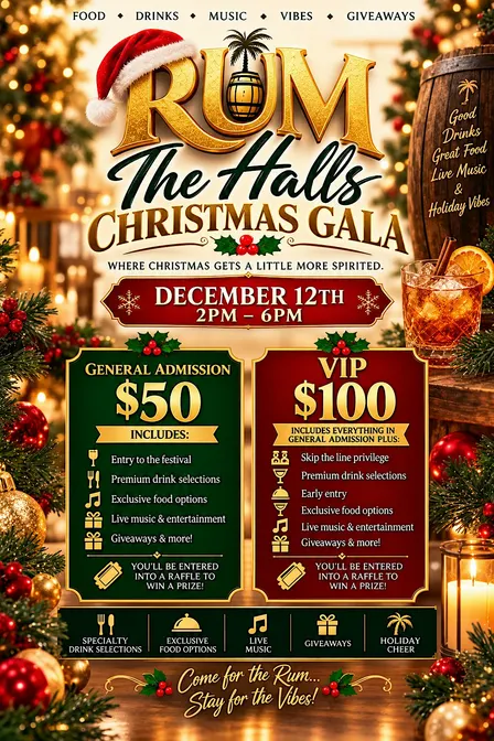 Rum The Halls Christmas Gala
