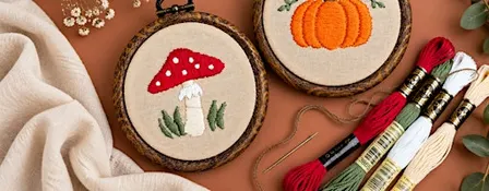 Autumn In A Hoop: Beginner Embroidery w/ Stephanie Alvarez