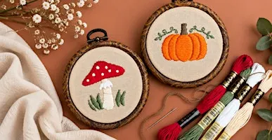 Autumn In A Hoop: Beginner Embroidery w/ Stephanie Alvarez