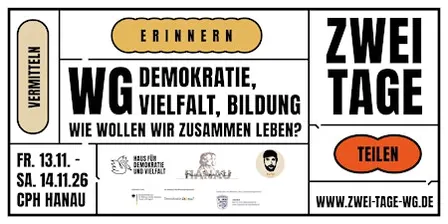 Zwei Tage WG: Demokratie, Vielfalt, Bildung – Wie wollen wir zusammenleben?