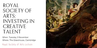 RSA Lecture: Investing in Creative Talent