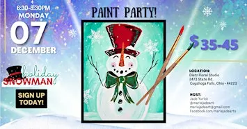 Holiday Snowman Paint Party