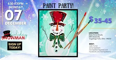Holiday Snowman Paint Party