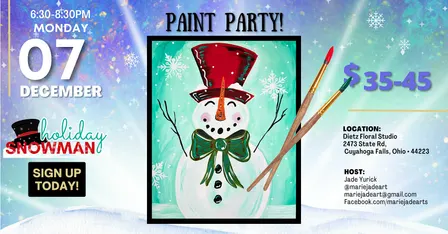Holiday Snowman Paint Party