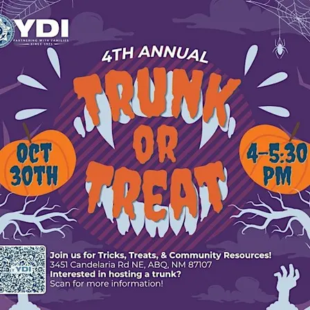 4th Annual YDI Trunk or Treat – Free Family Halloween Event