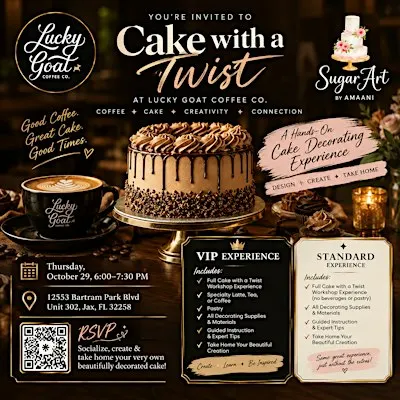 CAKE with a Twist x Lucky Goat Coffee