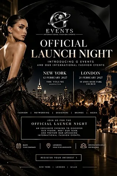 G EVENTS Official Launch | Fashion & Networking Evening
