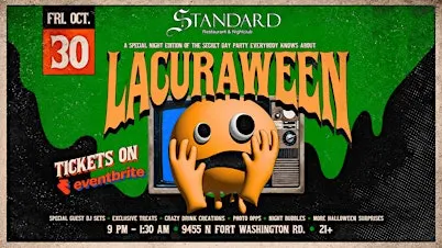 LACURAWEEN: Special Halloween La Cura  @ The Standard Fresno 10.30