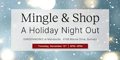 Mingle & Shop: A Holiday Night Out in Support of the BC Cancer Foundation