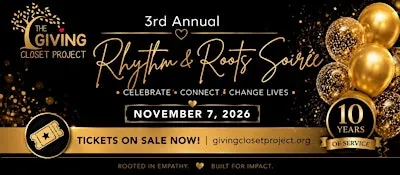 The Giving Closet Project's 3rd Annual Rhythm & Roots Soiree