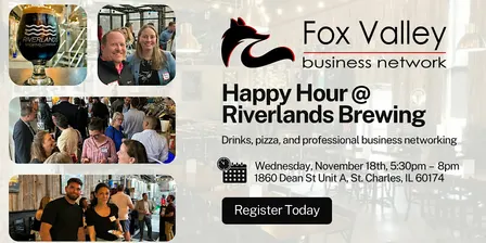 Fox Valley Business Network: Happy Hour @ Riverlands Brewing (November 18)