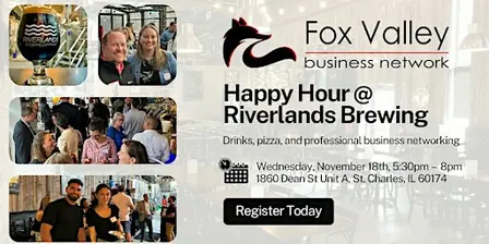 Fox Valley Business Network: Happy Hour @ Riverlands Brewing (November 18)