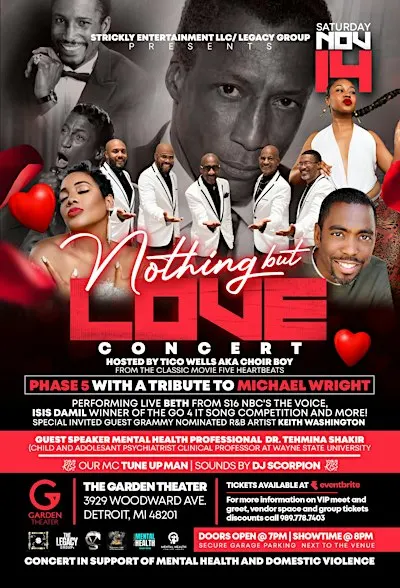 Nothing But Love Concert tribute to Michael Wright hosted by Choir Boy