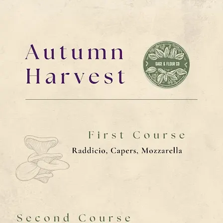 Sage & Flour Co’s Seasonal Supper Club