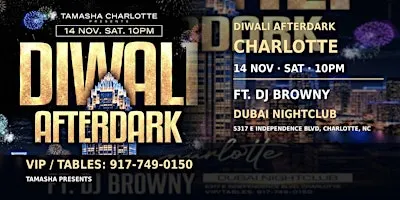 CHARLOTTE'S DIWALI AFTER DARK 2026 @DUBAI NIGHTCLUB